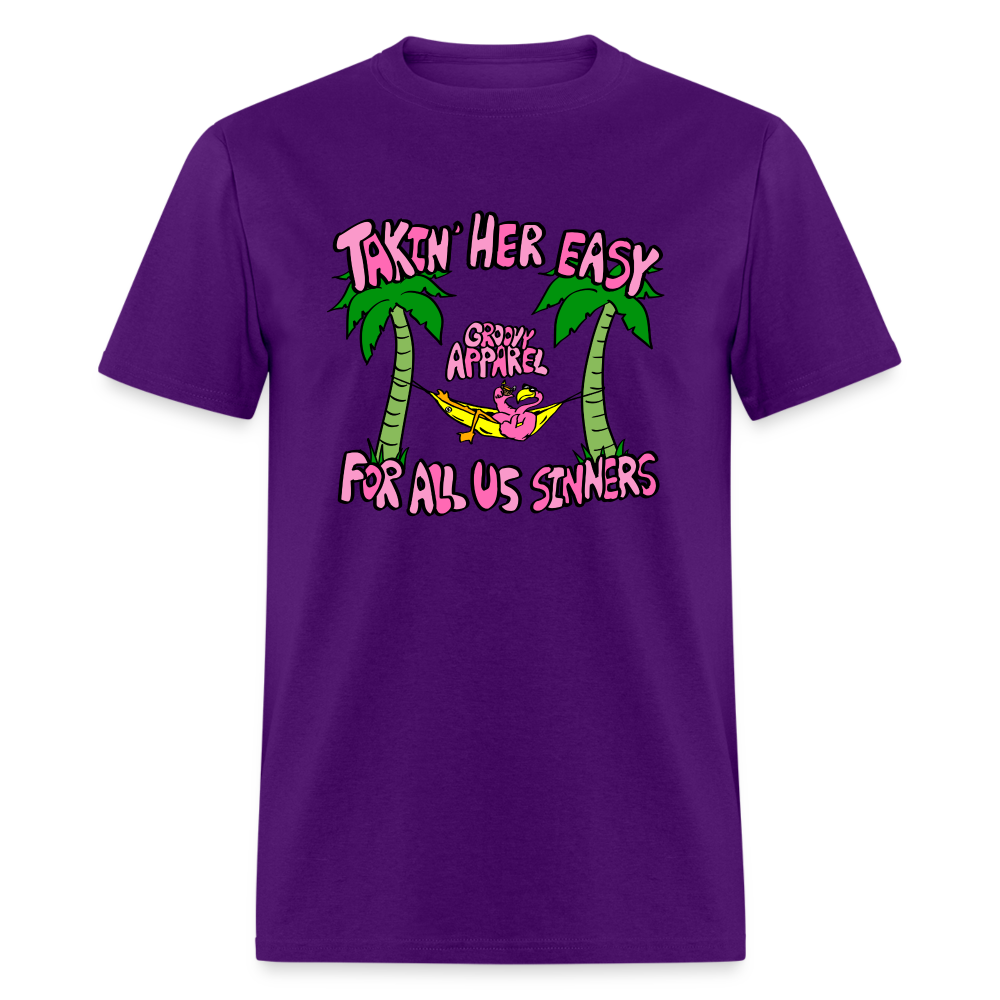 Takin' Her Easy Unisex T-Shirt - purple