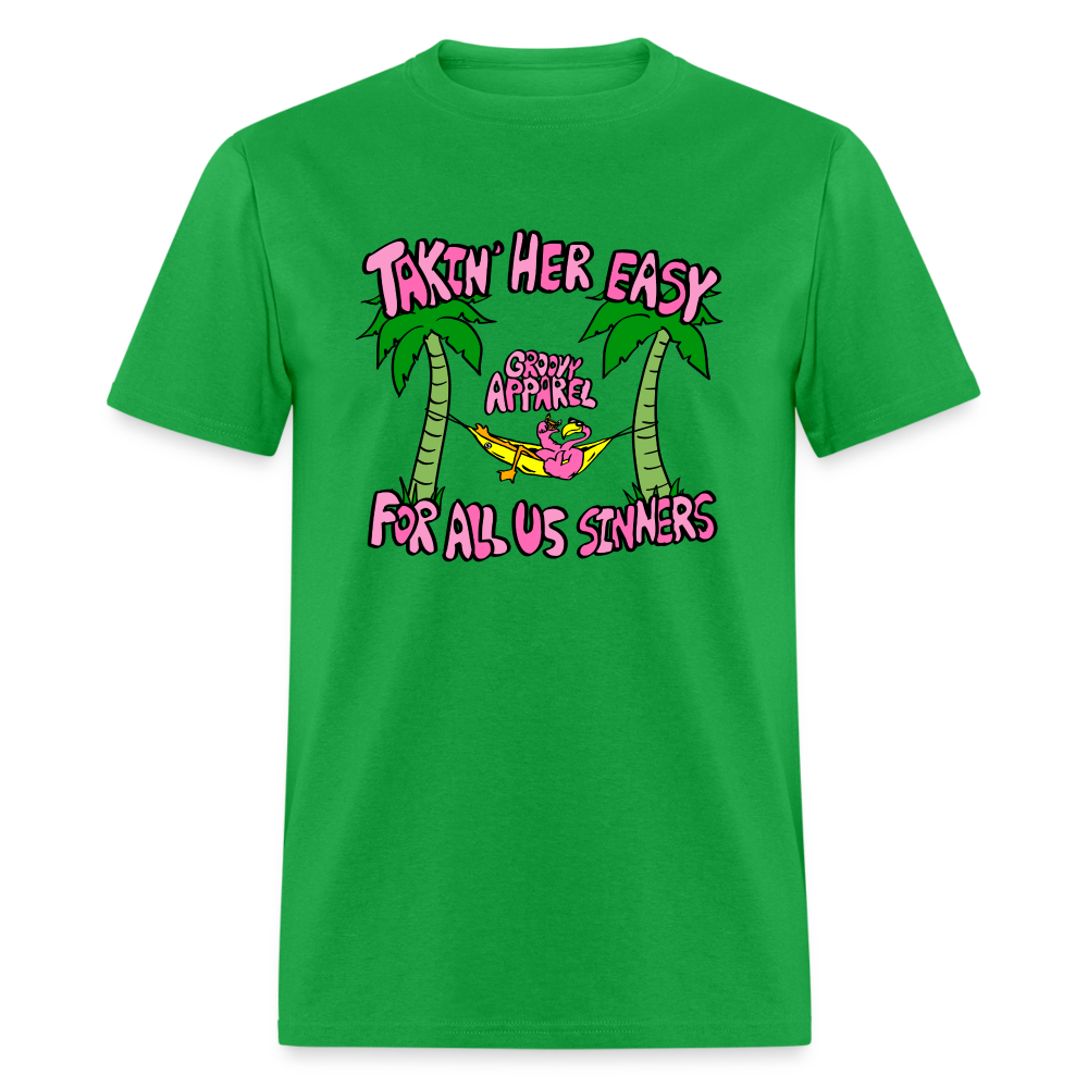 Takin' Her Easy Unisex T-Shirt - bright green