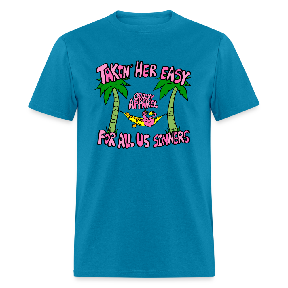 Takin' Her Easy Unisex T-Shirt - turquoise